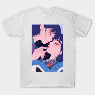 Geisha Lovers and Snake 6909 T-Shirt